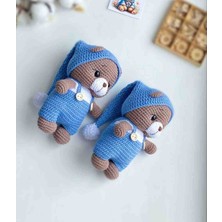 Elizi Dünyası Amigurumi Mavi Tulumlu Uykucu