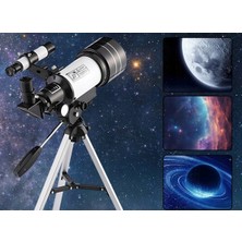 Elvinsa Uzay Gezegen Ay Yıldız Doğa Kara Gözlemi Için Mobil Uyumlu Teleskop (150 Kat Yakınlaştırmalı )
