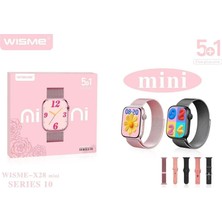 Normadia Mini Kadın Akıllı Saat, 5 Kordon, Kablosuz Şarj, Şık Tasarım