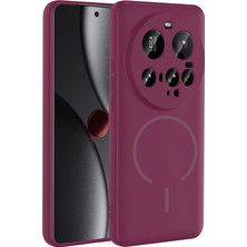 Başkenttekno Xiaomi 15 Ultra Kılıf Meta Lansman M-Safe Kamera Korumalı Içi Kadife Yumuşak Renkli Süet Silikon