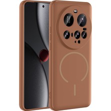 Başkenttekno Xiaomi 15 Ultra Kılıf Meta Lansman M-Safe Kamera Korumalı Içi Kadife Yumuşak Renkli Süet Silikon