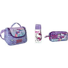 Hello Kitty Hello Kıtty Beslenme Çantası , Su Matarası ve Kalem Kutusu