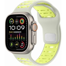 Normadia Hava Alan Çift Renkli Spor Silikon Saat Kordon 42-49 mm