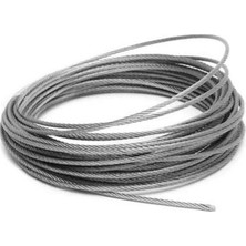 Özgürce 30 Metre 6mm 6X19 Kendirözlü Galvaniz Çelik Halat