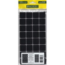 Ennalbur Pacific 6025 BL Yapışkanlı Keçe 25 mm X 25 mm Siyah