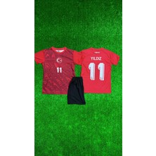 Rodak Spor Kenan Yıldız 11 Türkiye Şortlu Çocuk 2026 Dünya Kupası Forması 2'li Set