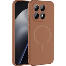 Başkenttekno Xiaomi 15T Kılıf Meta Lansman M-Safe Kamera Korumalı Içi Kadife Yumuşak Renkli Süet Silikon