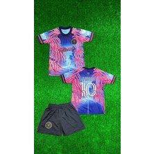 Rodak Spor Messi 10 Özel Tasarım Şortlu Çocuk Forması Miami