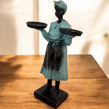 Uzman Ticaret Tepsili Kadın Biblo