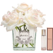 Guerlieandco. Krem Pembe 7 Gül Kare Cam Gümüş