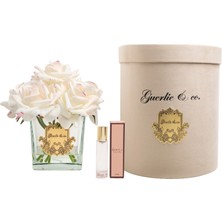 Guerlieandco. Krem Pembe 7 Gül Kare Cam Gold