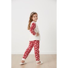 La Livva Kız Çocuk Peluş Polar Pamuklu Pijama Takımı