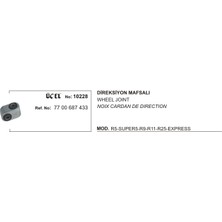 Üçel DİREKSİYON MAFSALI 10228 R9 R11 25 EKSPRES 7700687433