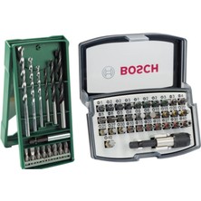 Bosch 32 Parça Vidalama Ucu Seti, Matkap Ucu ve Vidalama Ucu Koleksiyonu