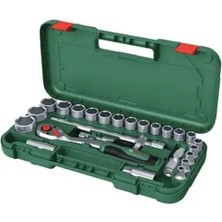 Bosch Çıkrık Uçlu Lokma Seti 25 Parça 1/2'', Güçlü ve Dayanıklı Takım