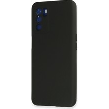 AK-SA-STR Newface Oppo A16 Kılıf Nano Içi Kadife Silikon - Siyah