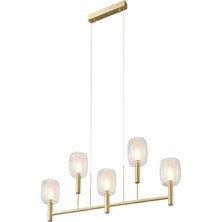 Noya Lighting Modern Avize - Avize Modelleri - Yemek Masası Avizesi - Salon Avizesi - 5 Başlıklı Avize - 115CM