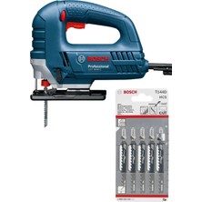 Bosch Gst 8000 E Dekupaj Testere ve 5 Adet T144D Ahşap Testere Bıçağı Seti