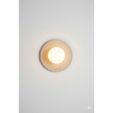 Noya Lighting Aplik - Traverten Taş Aplik - Bohem Rustik Tarz Aydınlatma - Aplik Modelleri - Duvar Apliği 25CM