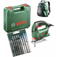 Dekupaj Testere Pst 650 ve Bosch 10'lu Uç Seti ile Sırt Çantası Hediye