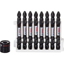 Bosch Impactc Vidalama Çift Uç M+PH2PZ2*65 9'lu Set, Güçlü ve Dayanıklı