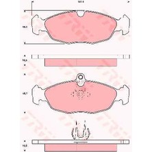 TRW DİSK BALATA ARKA GDB1569 JAGUAR XK8