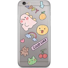 Iphone 6/6s Uyumlu Baskılı Yumuşak Silikon Şeffaf Telefon Kılıfı