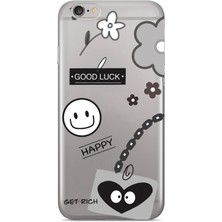 Iphone 6 Plus / 6s Plus Uyumlu Baskılı Yumuşak Silikon Şeffaf Telefon Kılıfı