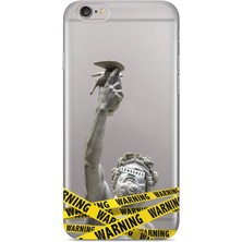 Iphone 6 Plus / 6s Plus Uyumlu Baskılı Yumuşak Silikon Şeffaf Telefon Kılıfı