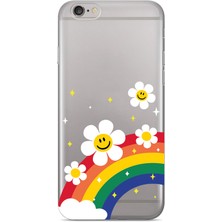 Iphone 6/6s Uyumlu Baskılı Yumuşak Silikon Şeffaf Telefon Kılıfı