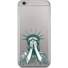 Iphone 6 Plus / 6s Plus Uyumlu Baskılı Yumuşak Silikon Şeffaf Telefon Kılıfı