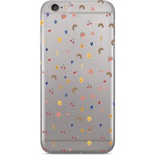 Iphone 6/6s Uyumlu Baskılı Yumuşak Silikon Şeffaf Telefon Kılıfı