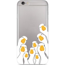 Iphone 6/6s Uyumlu Baskılı Yumuşak Silikon Şeffaf Telefon Kılıfı