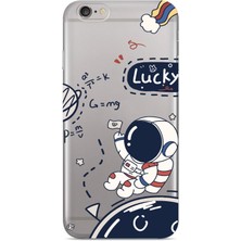 Iphone 6/6s Uyumlu Baskılı Yumuşak Silikon Şeffaf Telefon Kılıfı