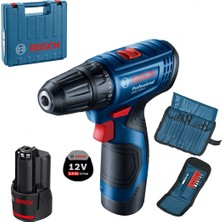 Bosch Gsr 120-LI 2X2A+23 Parça Vida Seti, Çok Amaçlı Kullanım Için Uygun