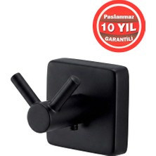 Banyom Home Paslanmaz Pirinç Montajlı Vizyon Bornozluk Banyo Askısı