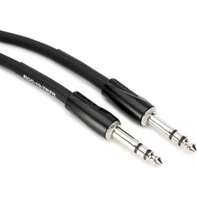 Delixa Roland Siyah Serisi Ara Bağlantı Kablosu, 1/4-Inç Trs - 1/4-Inç Trs, Dengeli, 10 Fit