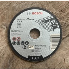 Bosch Metal Kesici Taş 115X1X22 Inox, Dayanıklı ve Hassas Kesim Aracı, 2 Adet
