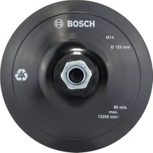 Bosch 125 mm M14 Zımpara Tabanı, Dayanıklı ve Yüksek Performanslı
