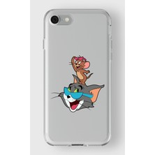 Iphone 7/8/se Uyumlu Baskılı Yumuşak Silikon Şeffaf Telefon Kılıfı