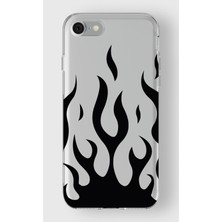 Iphone 7/8/se Uyumlu Baskılı Yumuşak Silikon Şeffaf Telefon Kılıfı