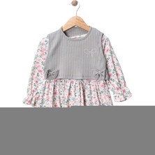 Gültekin Bebe Wow Çiçekli Penye Ikili Elbise 5-8 Yaş -450960200 - Su Yeşili