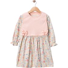 Gültekin Bebe Wow Çiçekli Penye Ikili Elbise 5-8 Yaş -450960200 - Pudra