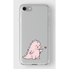 Iphone 7/8/se Uyumlu Baskılı Yumuşak Silikon Şeffaf Telefon Kılıfı