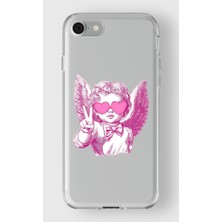 Iphone 7/8/se Uyumlu Baskılı Yumuşak Silikon Şeffaf Telefon Kılıfı