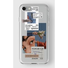 Iphone 7/8/se Uyumlu Baskılı Yumuşak Silikon Şeffaf Telefon Kılıfı