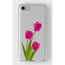 Iphone 7/8/se Uyumlu Baskılı Yumuşak Silikon Şeffaf Telefon Kılıfı