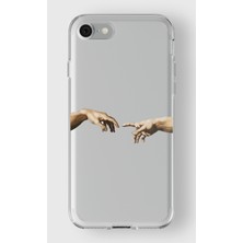 Iphone 7/8/se Uyumlu Baskılı Yumuşak Silikon Şeffaf Telefon Kılıfı