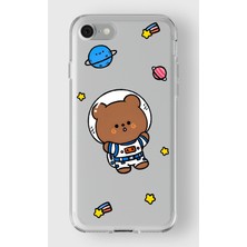 Iphone 7/8/se Uyumlu Baskılı Yumuşak Silikon Şeffaf Telefon Kılıfı