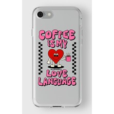 Iphone 7/8/se Uyumlu Baskılı Yumuşak Silikon Şeffaf Telefon Kılıfı